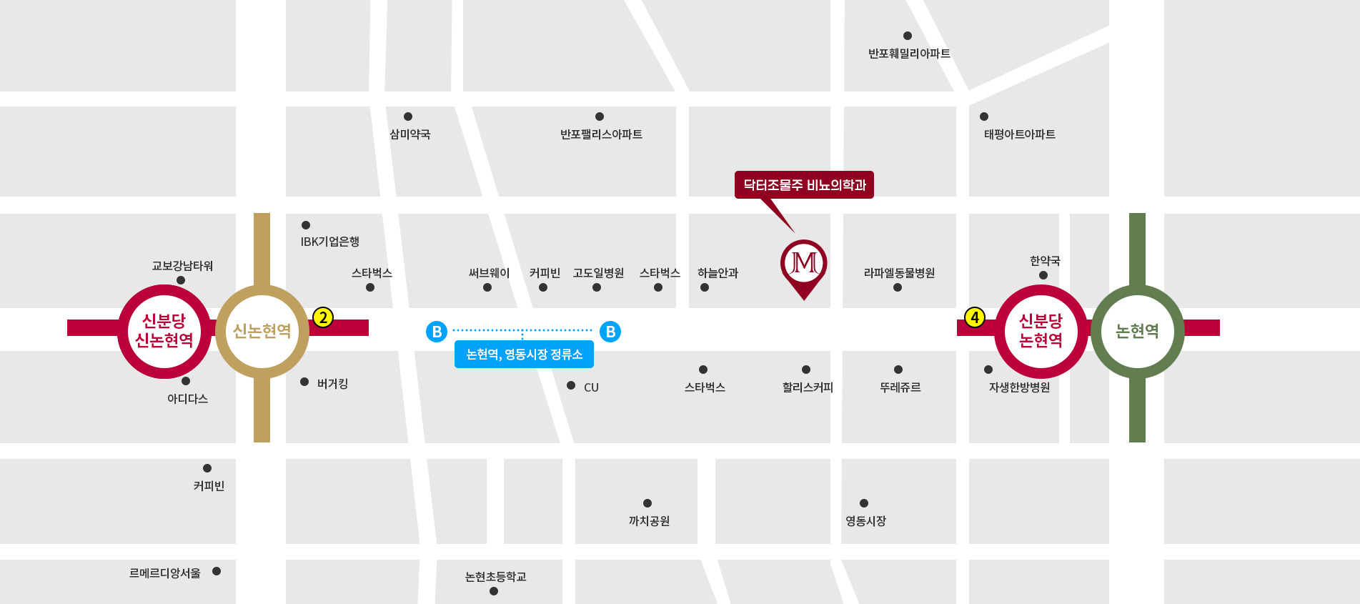 버스 이용시 약도